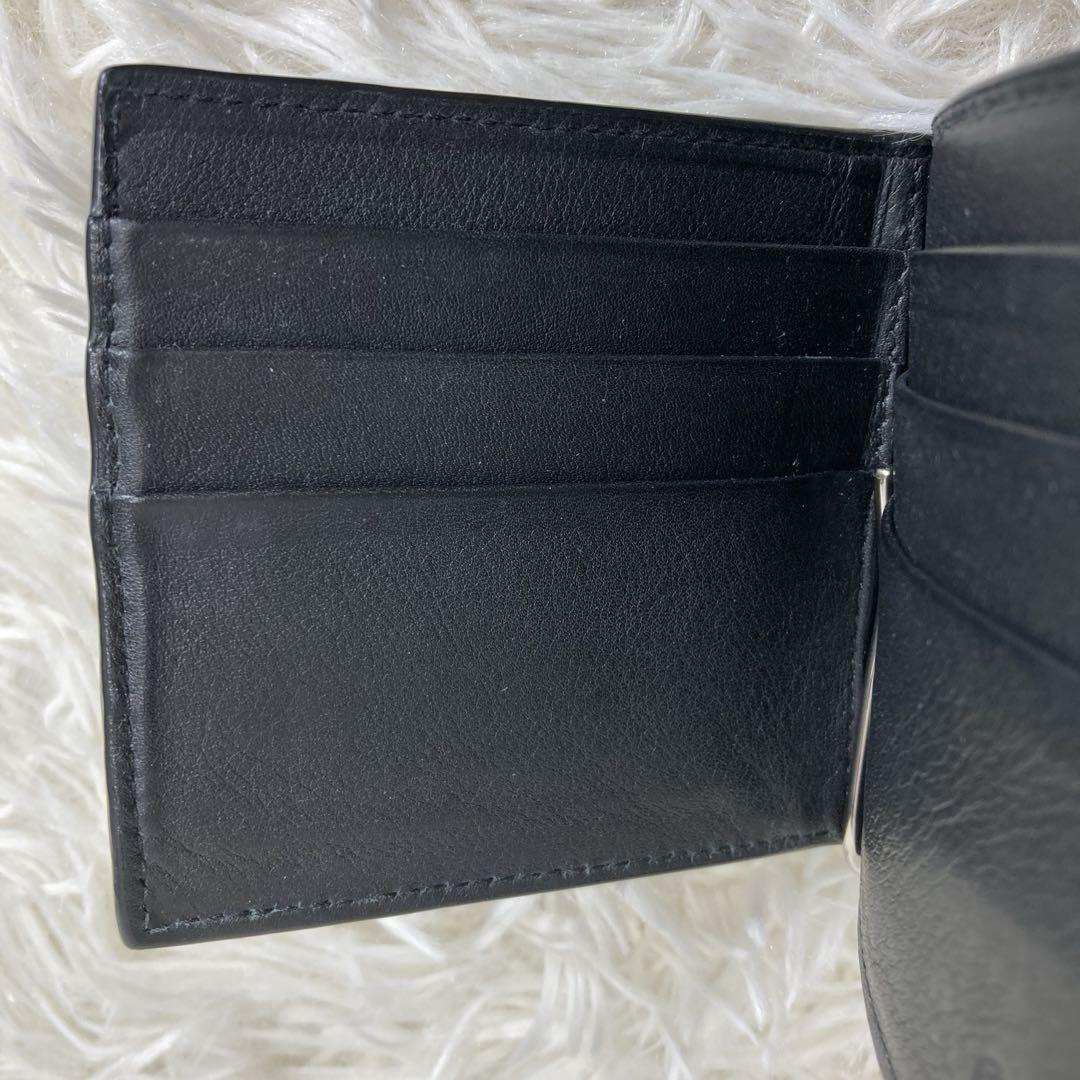 ✨美品✨グッチ GUCCI マネークリップ GG マイクロシマ レザー ブラック