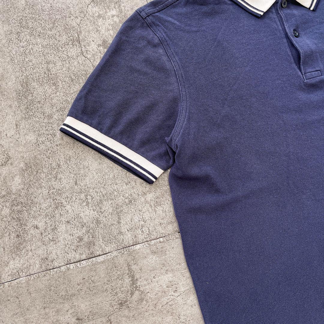 Fred Perry polo shirt フレッドペリー　ネイビーホワイト