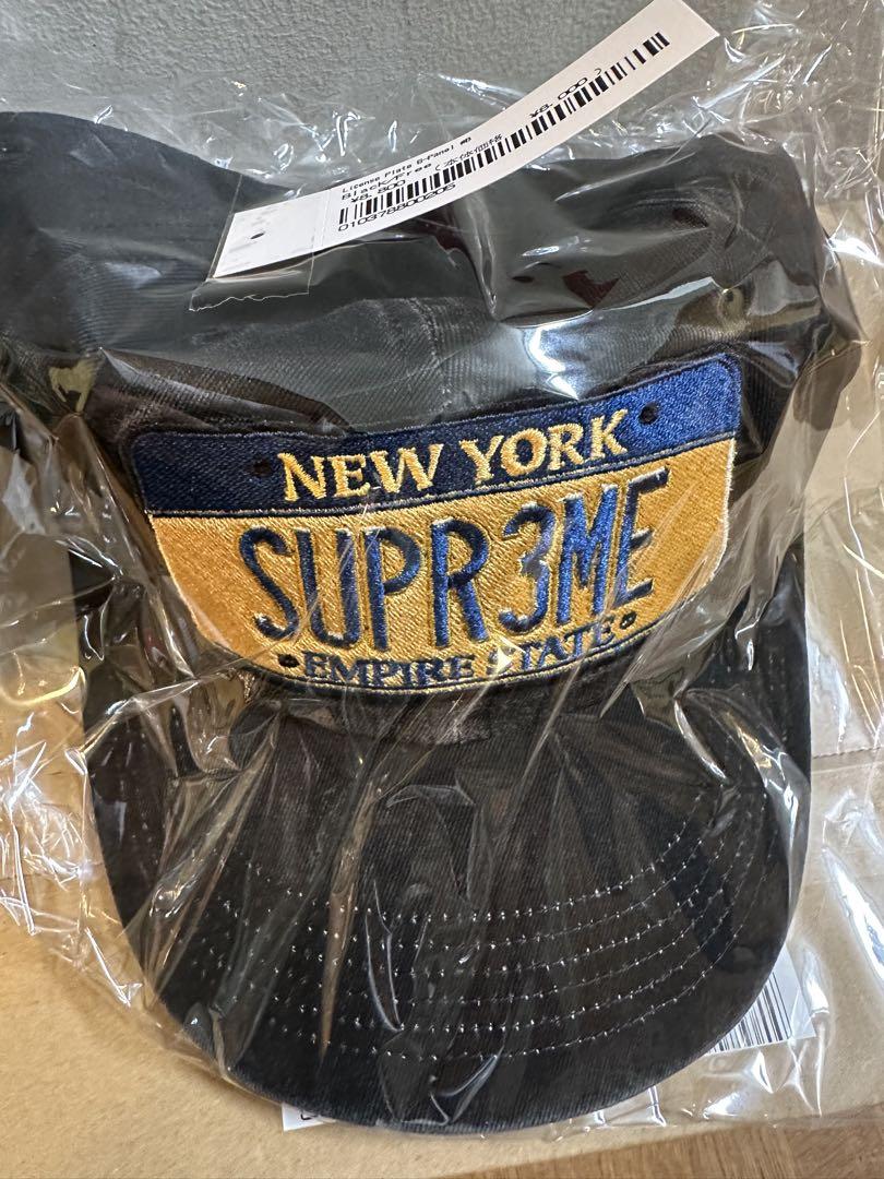 Supreme License Plate 6-Panel Black