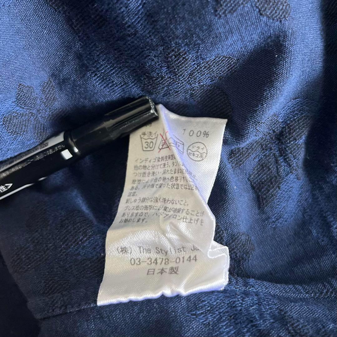 The Stylist Japan B.D SHIRT大久保 篤志 総柄 刺繍 The Stylist Japan B.D SHIRT大久保 篤志 総柄 刺繍