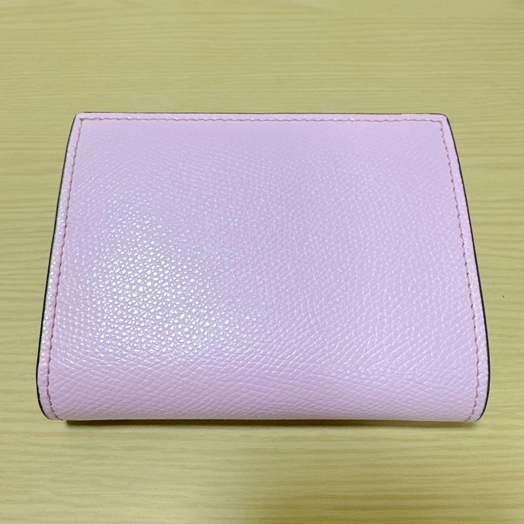 FENDI フェンディ エフ イズ 二つ折り財布 ピンクレザー