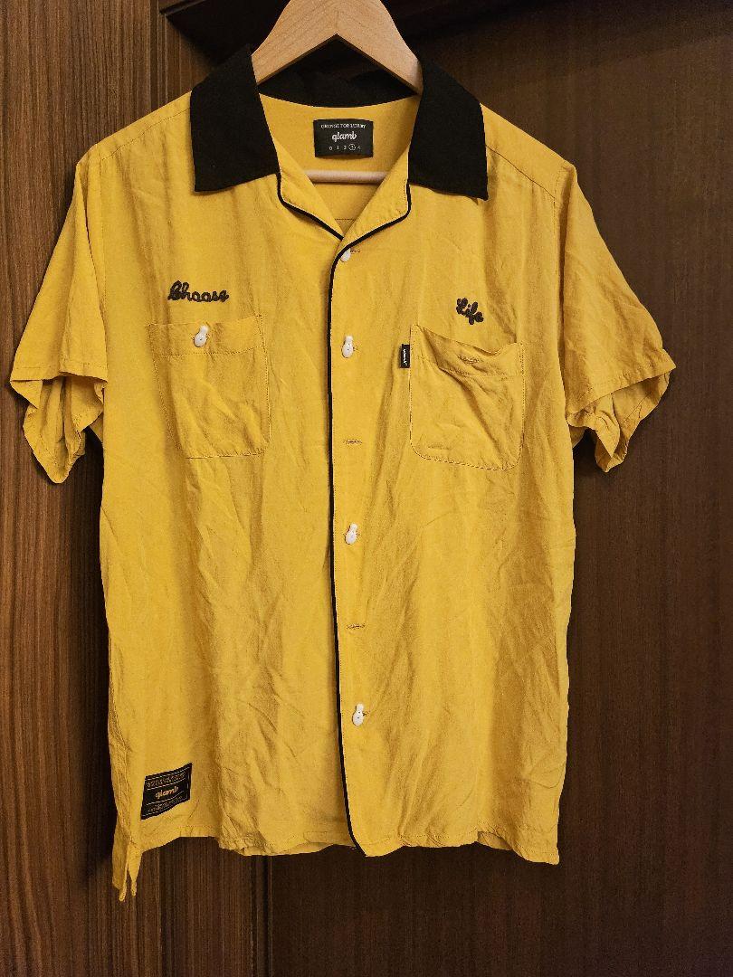 glamb グラム　ボーリングシャツ 　黄色　マスタード　サイズ3