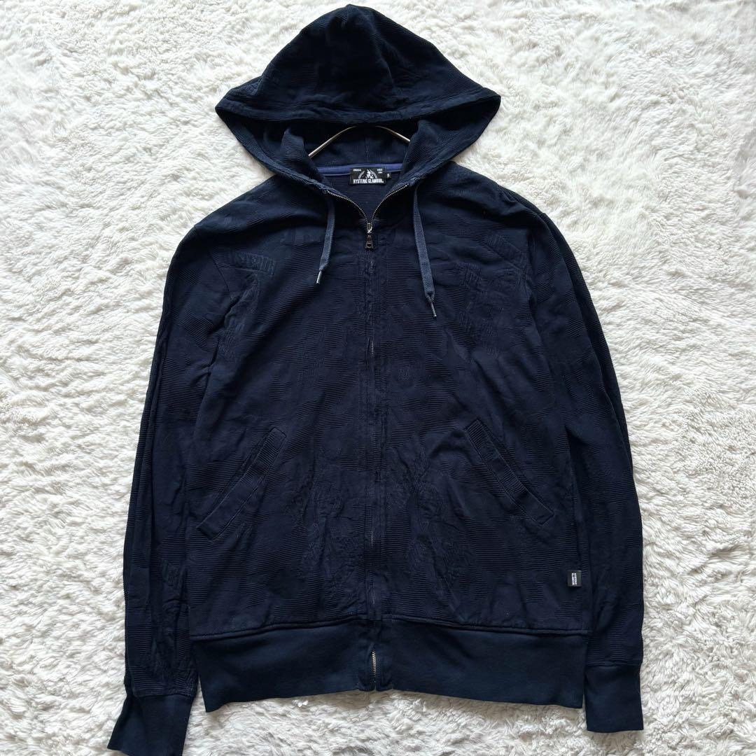 ✨美品✨ ヒステリックグラマー　紺パーカー　 S ヒスガール　総柄