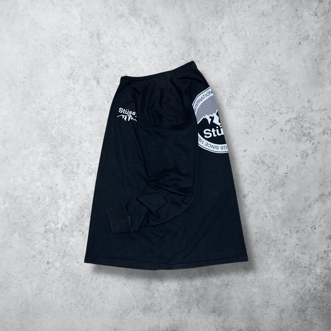 stussyステューシーロンT長袖メキシコ製希少ブラック山モチーフ