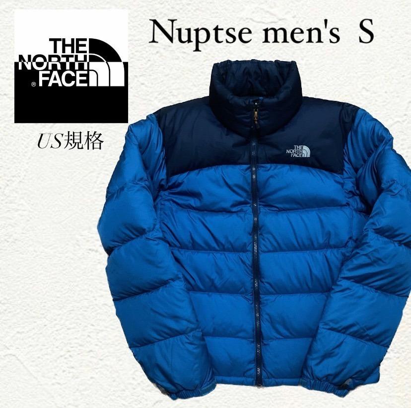【激安】ダウンジャケット　ノースフェイス　ヌプシ　ブルー　青　メンズ　S