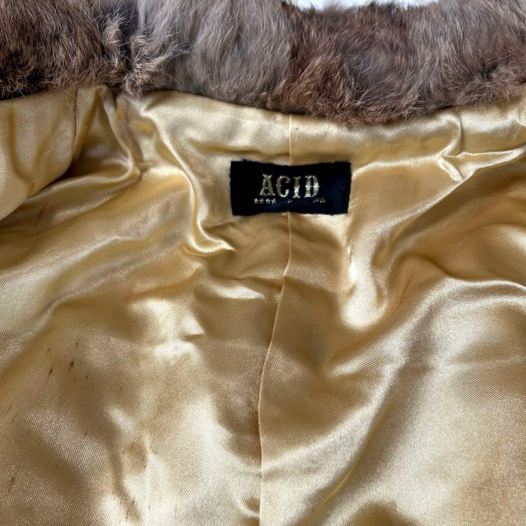 Vintage ラビットファージャケット 毛皮 M