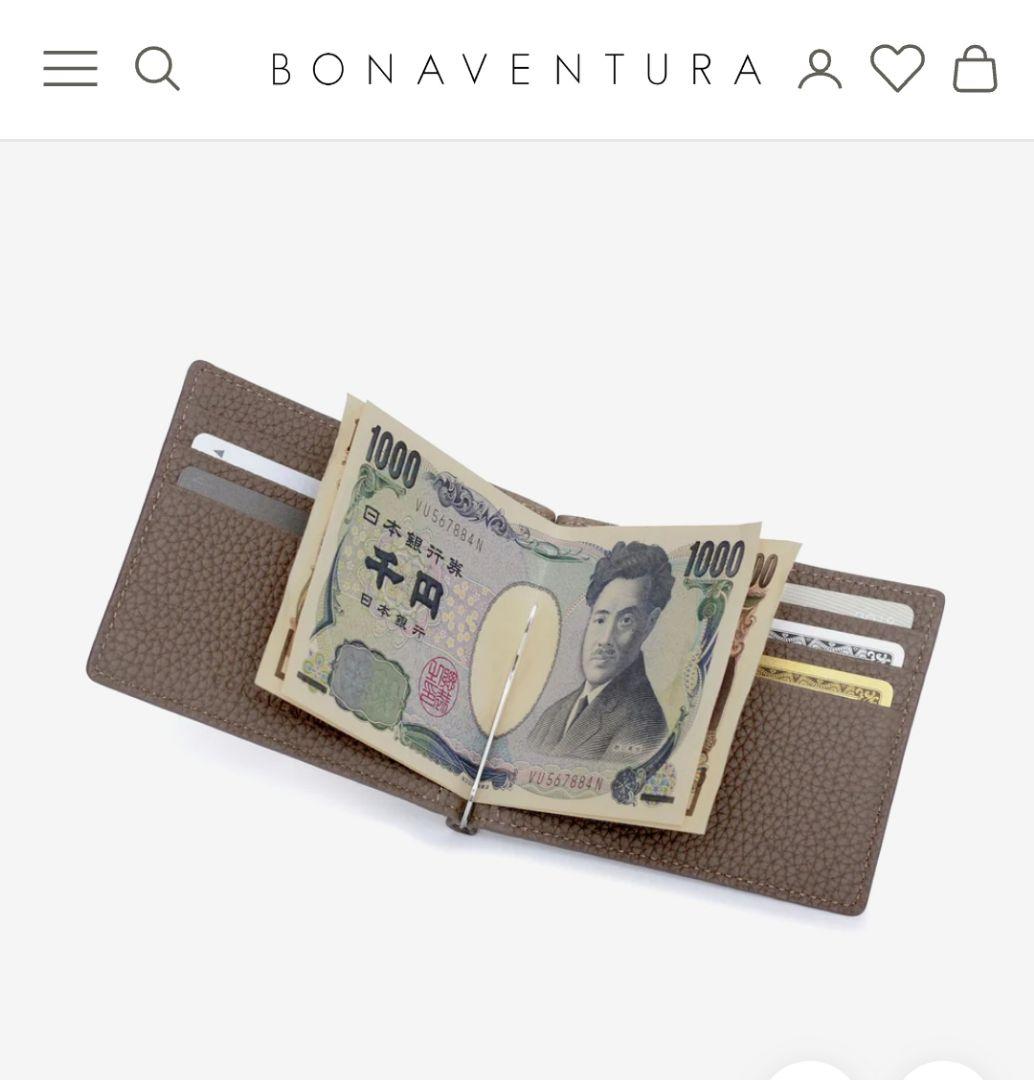 完売品【新品 正規店購入】ボナベンチュラ  ビルクリップ コインケース付