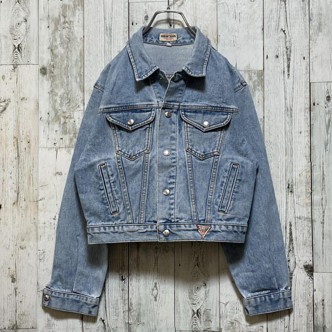GUESS JEANS ゲス デニムジャケット Gジャン USA製 短丈 L相当