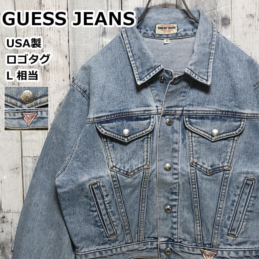 GUESS JEANS ゲス デニムジャケット Gジャン USA製 短丈 L相当