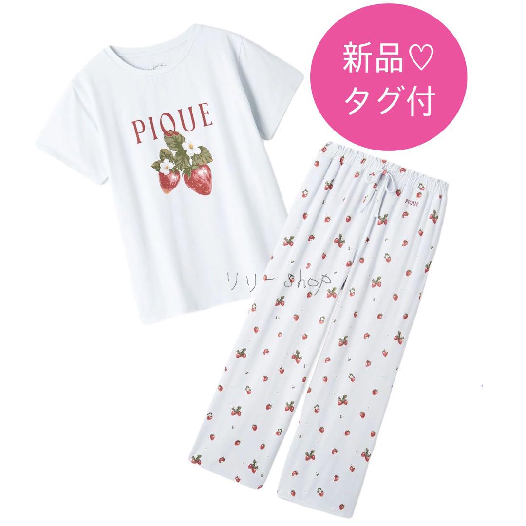 正規品⭐️新品タグ付♡ジェラートピケ いちごワンポイントT