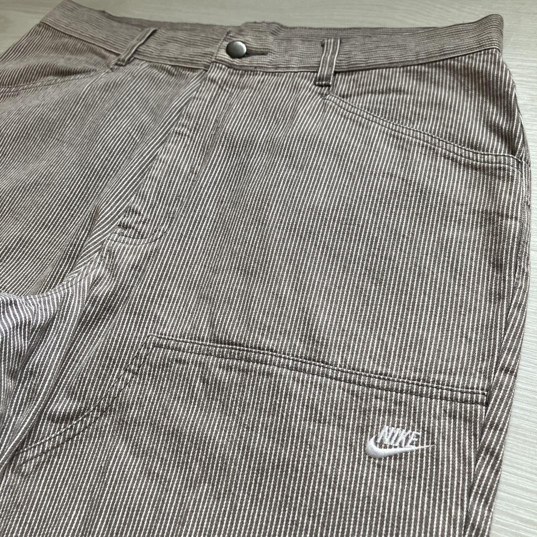 00s OLD NIKE XLサイズ ダブルニーバギーデニム 刺繍ロゴ レア