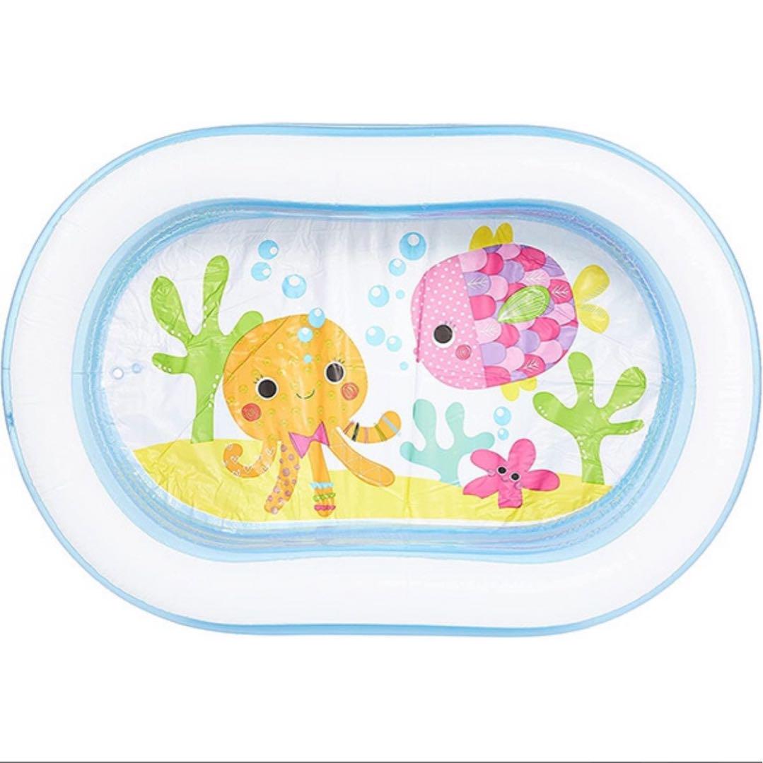 INTEX 子供用ビニールプール カラフルな海の生き物