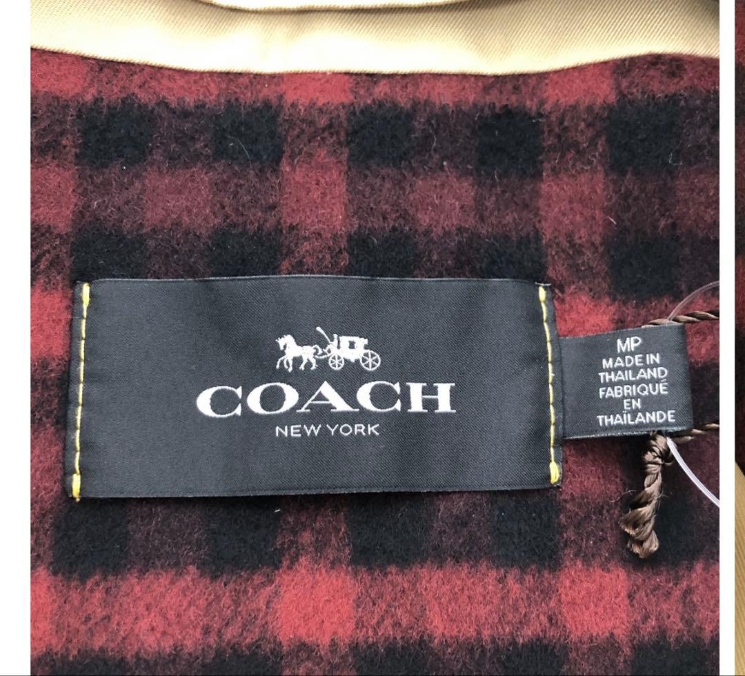 COACH ベージュ トレンチコート Mサイズ F76255
