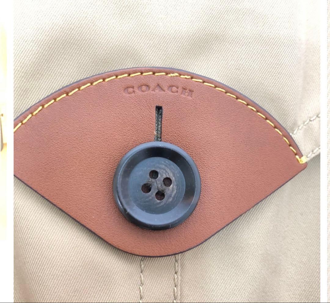 COACH ベージュ トレンチコート Mサイズ F76255