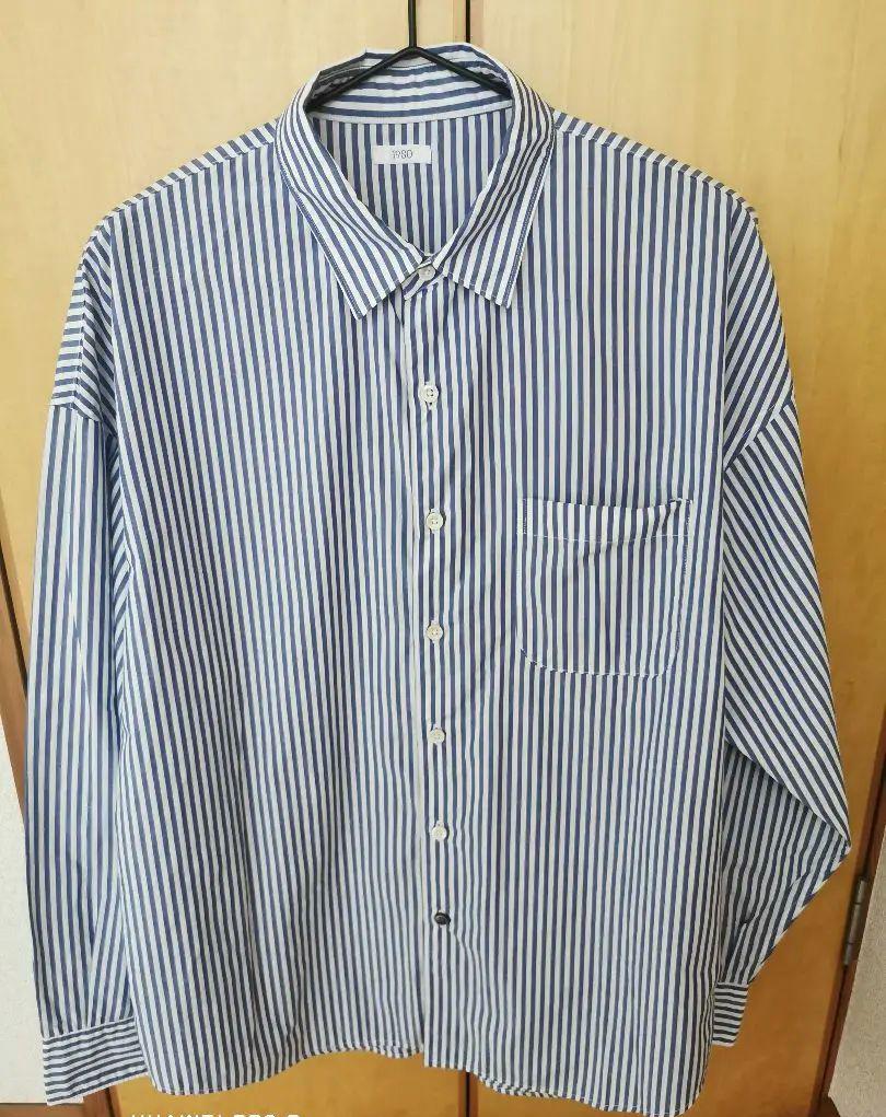 19so stripe shirts blue ナインティーエスオー