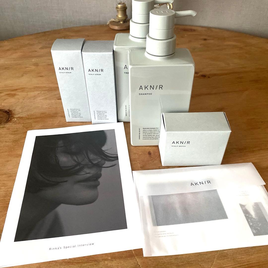 【新品】AKNIRスターターセット6点(トリートメント、スカルプセラム2点) 新品】AKNIRスターターセット6点(トリートメント、スカルプ