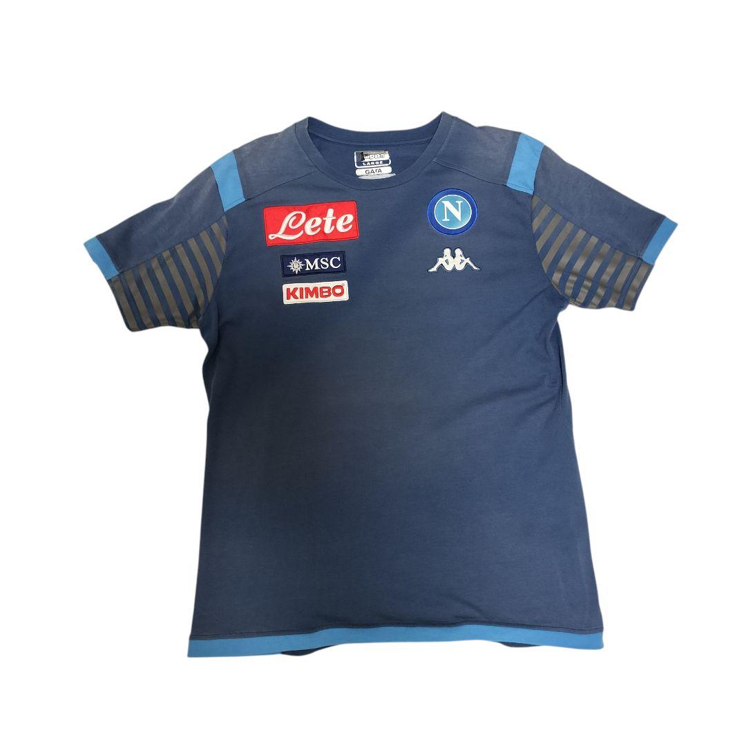 Kappa　SSCナポリ　トレーニングシャツ　プラシャツ Kappa SSCナポリ19/20トレーニングトッププラクティスシャツ L