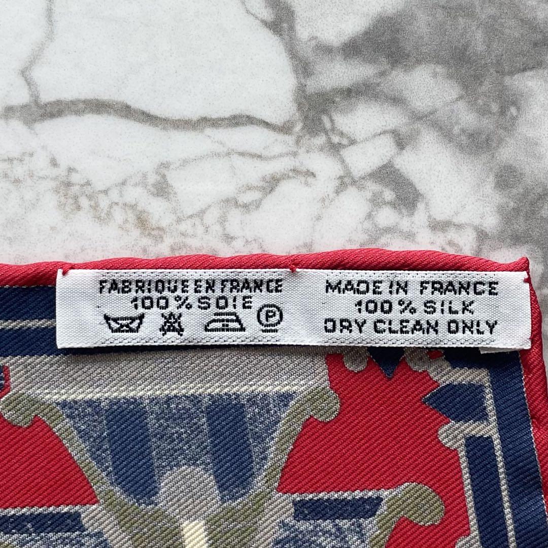 【お値下げOK】HERMES エルメス　スカーフ　赤　レッド　天体と太陽　カレ お値下げOK】HERMES エルメス スカーフ 赤 レッド 天体と太陽