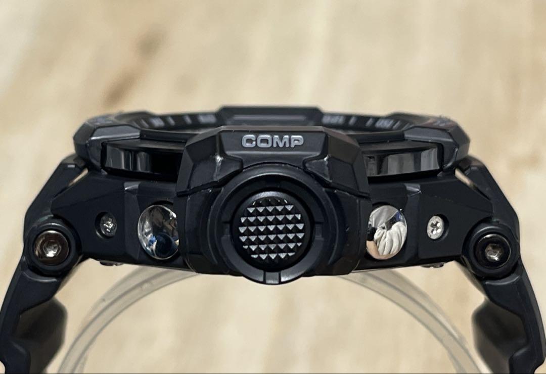 【良品】G-SHOCKグラビティマスターGA-1100アナデジブラック×グリーン