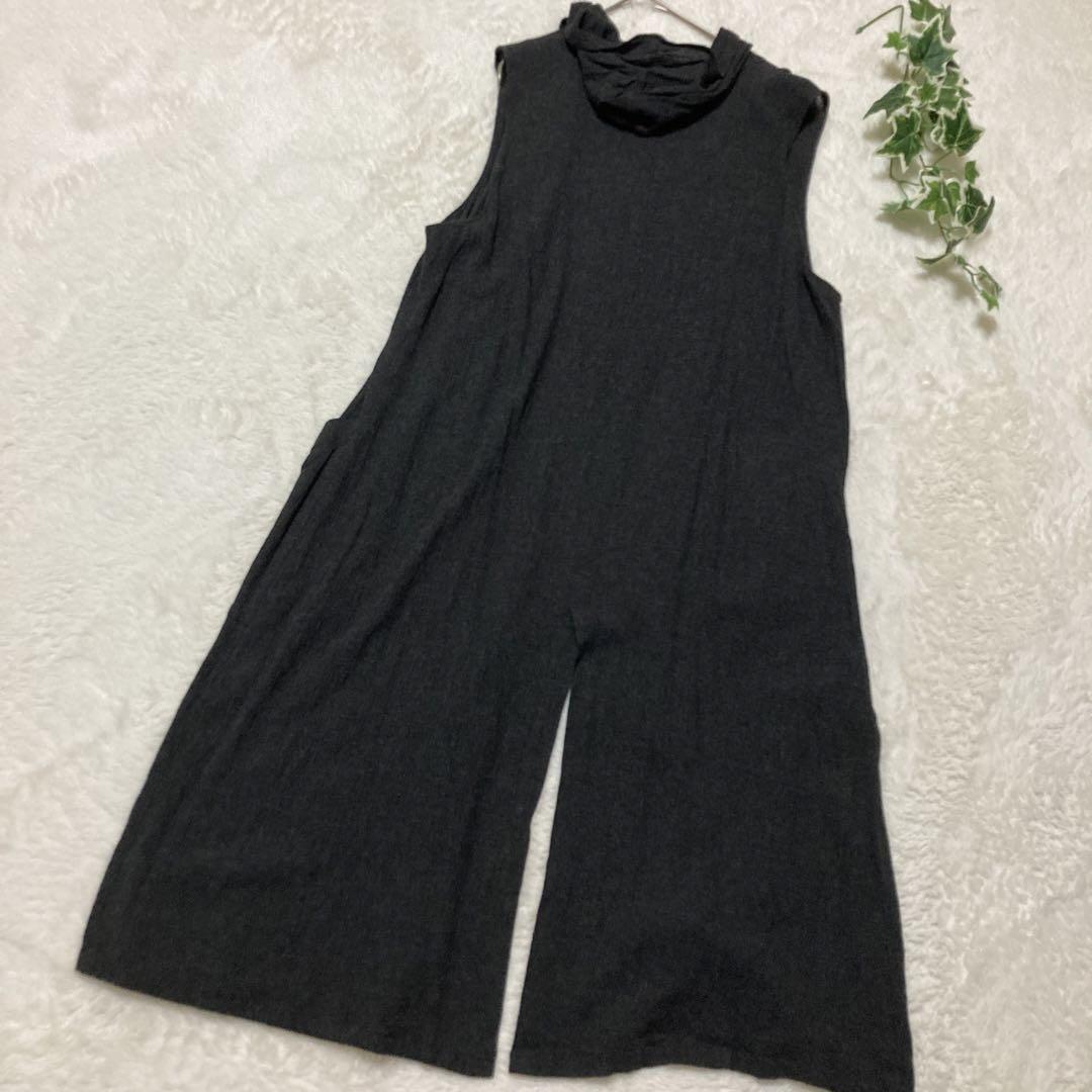 センソユニコ 慈雨 ロングジレ レーヨン 麻 濃いグレー サイズ40
