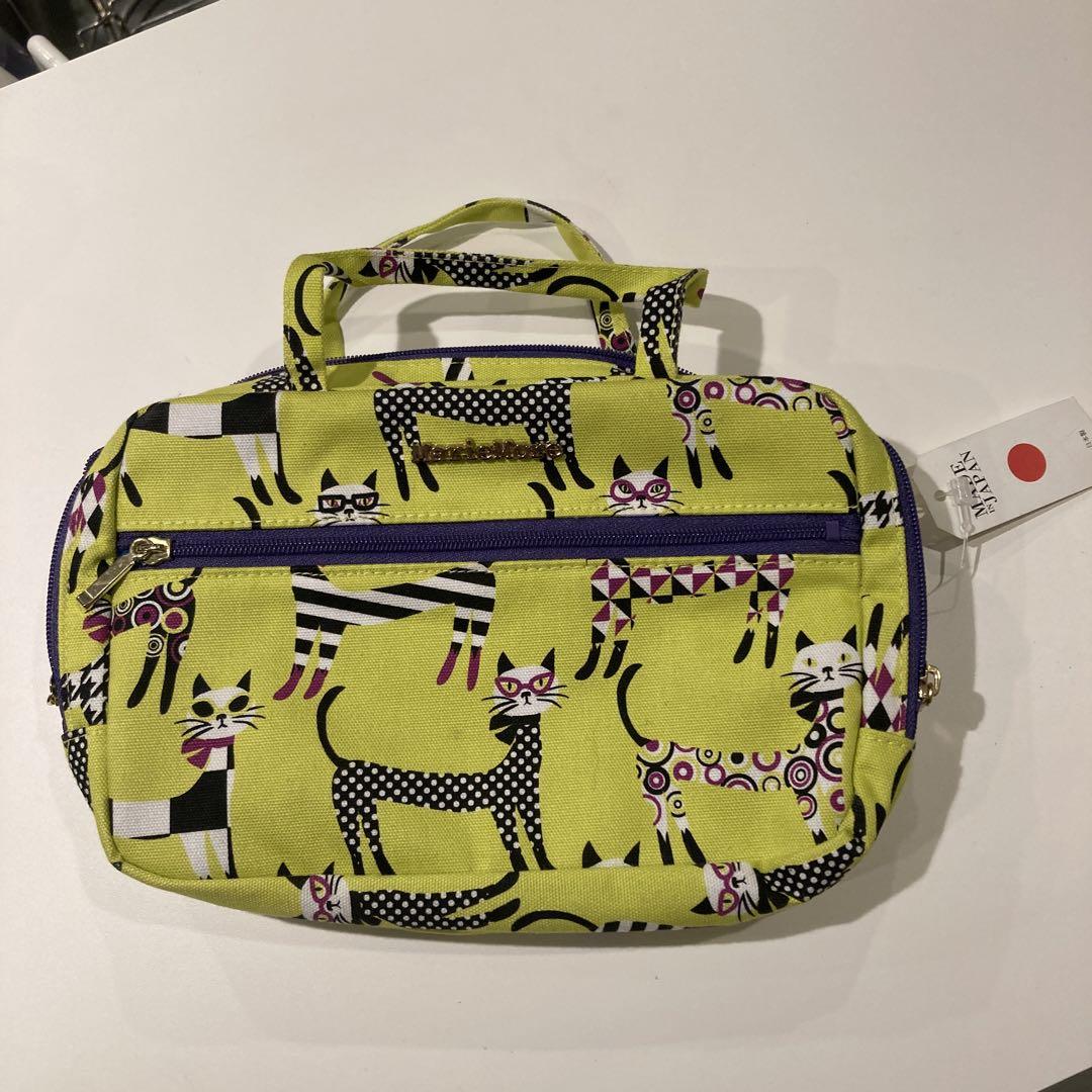 MarieMore】ネコ柄トートバッグ&ポーチセット - メルカリ