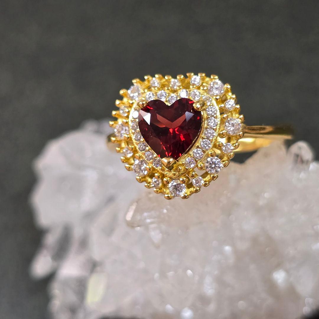 ガーネット ハート リング ガーネット 指輪 ガーネット ハート リング ガーネット 指輪