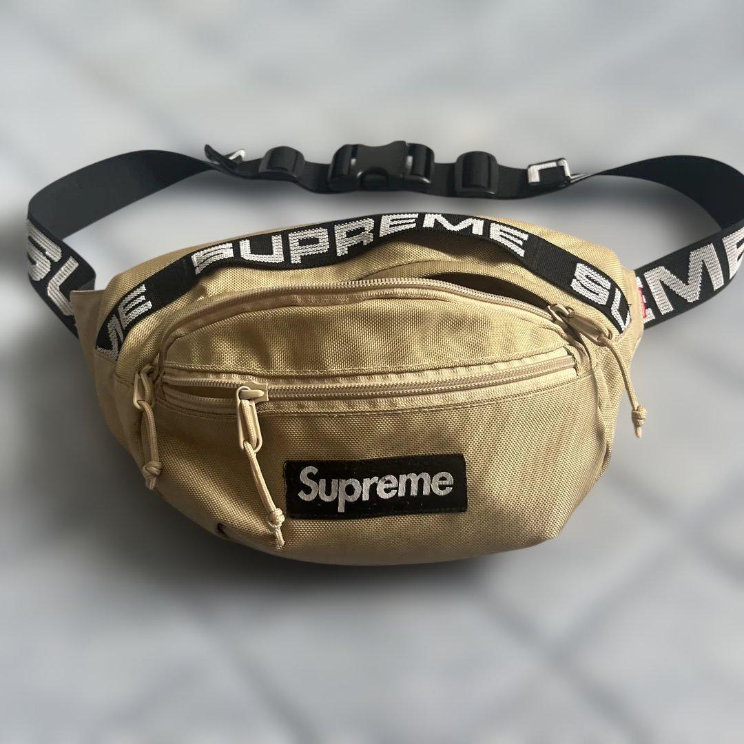 Supreme ボディバッグ ベージュ コーデュラ
