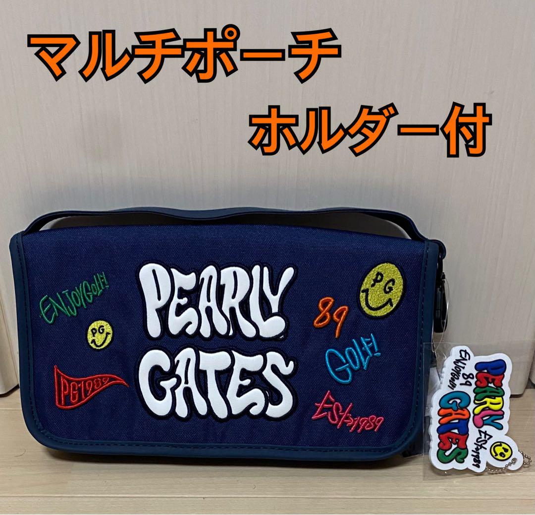 値引き不可★パーリーゲイツ★ 女性用 新品 何かと便利なマルチポーチ ホルダー付