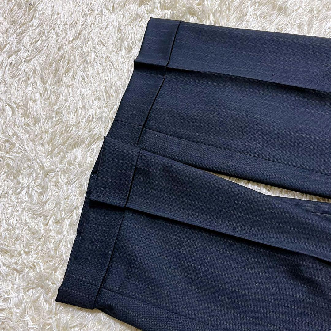 ✨美品✨ green label relaxing スーツ ネイビー シルク混