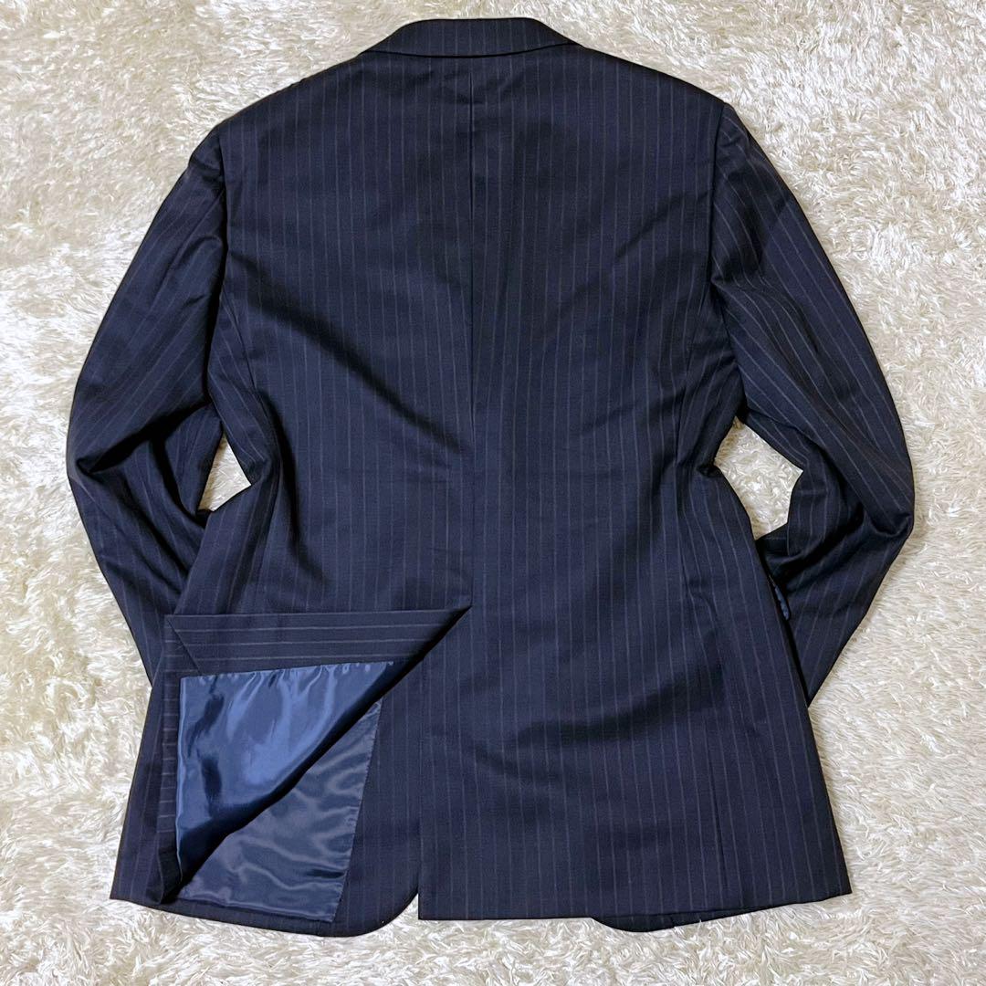 ✨美品✨ green label relaxing スーツ ネイビー シルク混