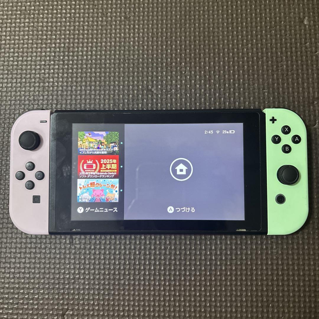 早い者勝ち Nintendo Switch 1 ピンク/グリーン - メルカリ