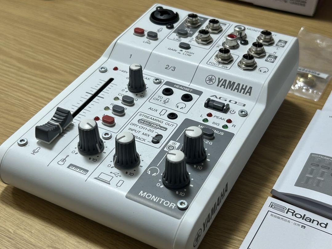YAMAHA AG03MK2 W　3ch ウェブキャスティングミキサー　ホワイト
