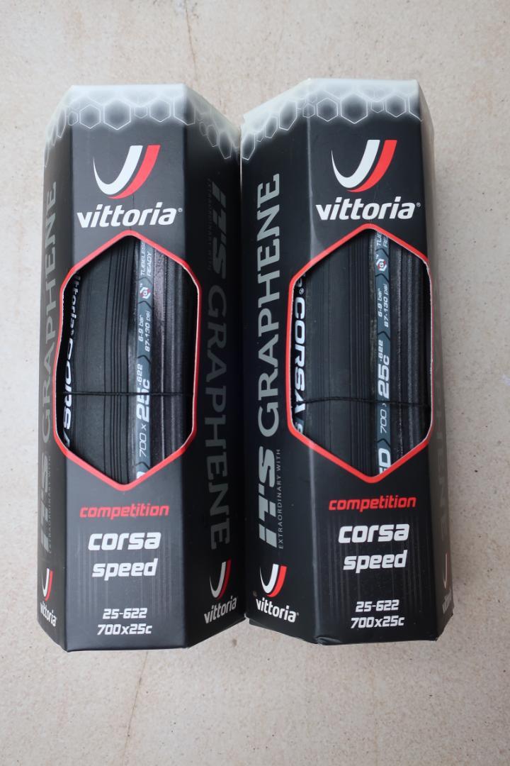 新品未使用 Vittoria Corsa speed TLR 25C 2本セット