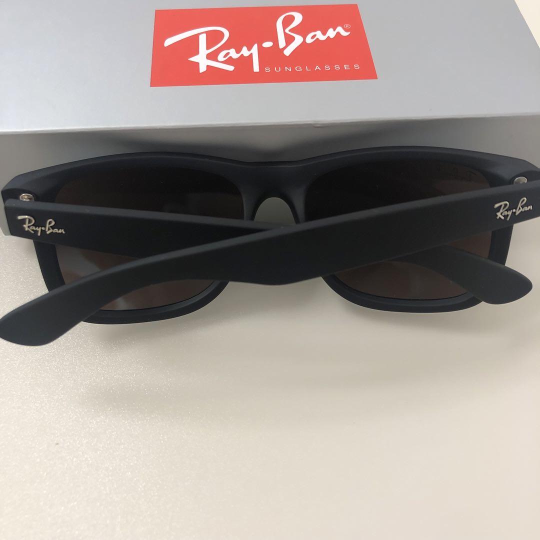 偏光 ブルーミラー RAYBAN レイバンサングラスJUSTIN - メルカリ