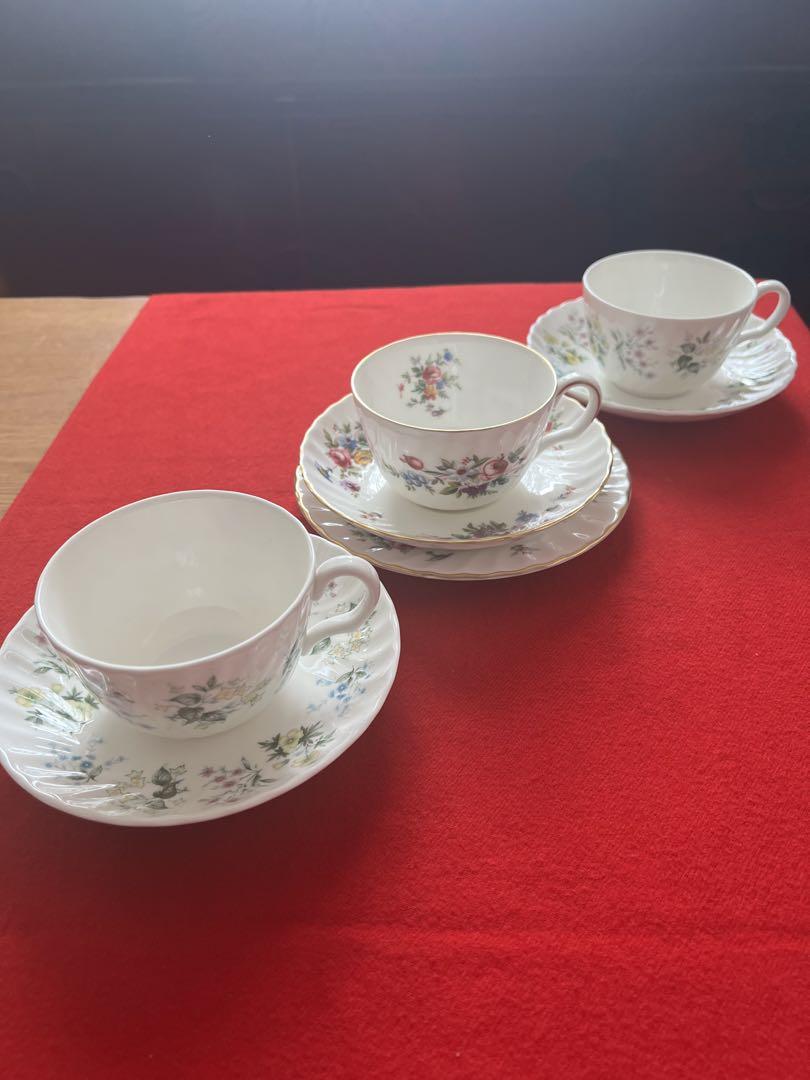 MINTON MARLOW とSPRING VALLEYカップ&ソーサー3客