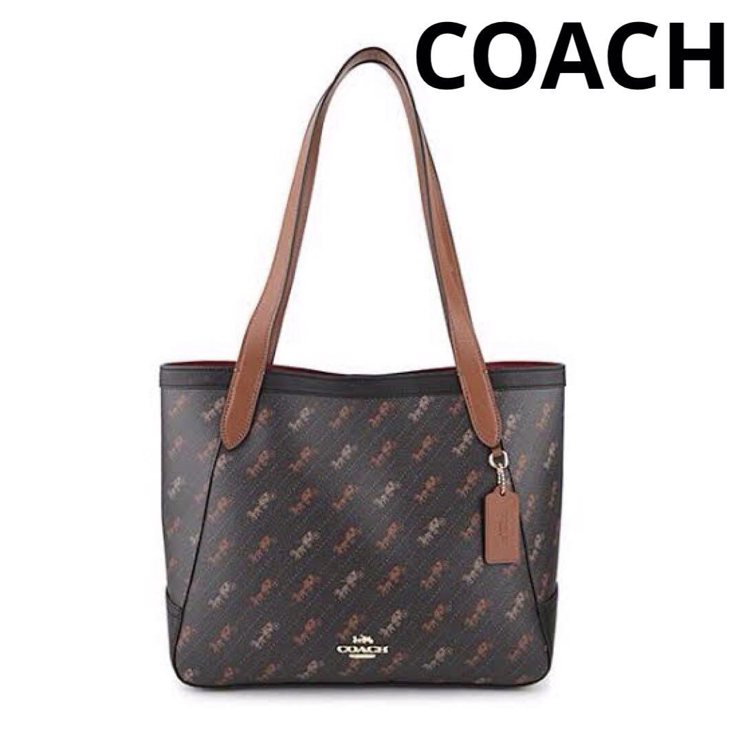 ⭐️極美品 COACH ⭐️市場にはあまりないホース アンド キャリッジ ドット柄