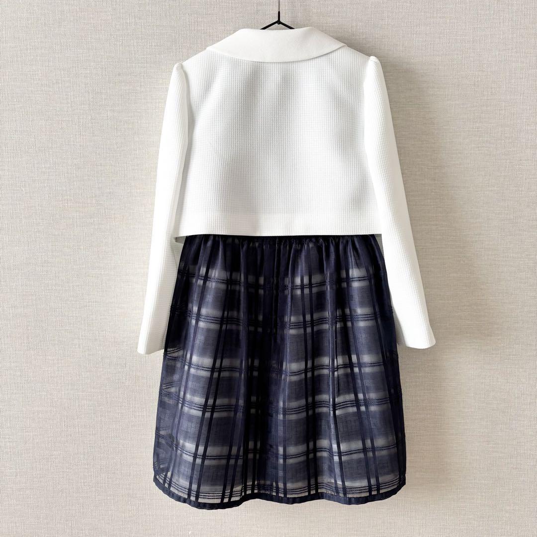 極美品✨PLUS ONE フォーマルアンサンブル セレモニー 女の子 130