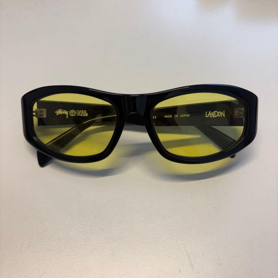 Stussy Landon サングラス ブラック イエロー 希少