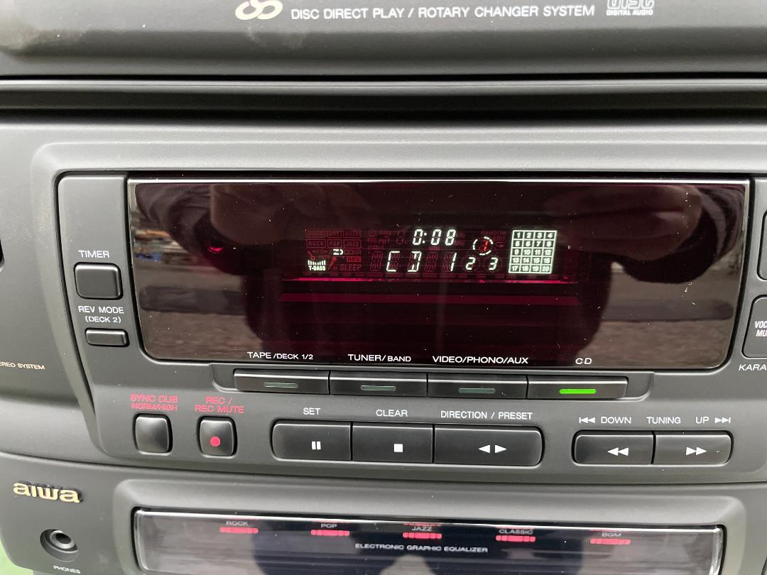 ★美品★ aiwa コンパクトディスク ステレオシステム Z-1300 コンポ