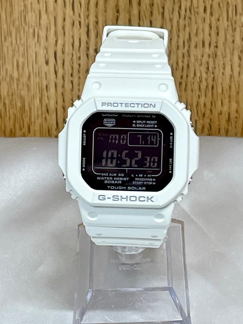 G-SHOCK GW-M5610MD稼働美品ガラス傷なし　ホワイト　電波ソーラー Amazon.co.jp: [カシオ] 腕時計 ジーショック 電波ソーラー GW
