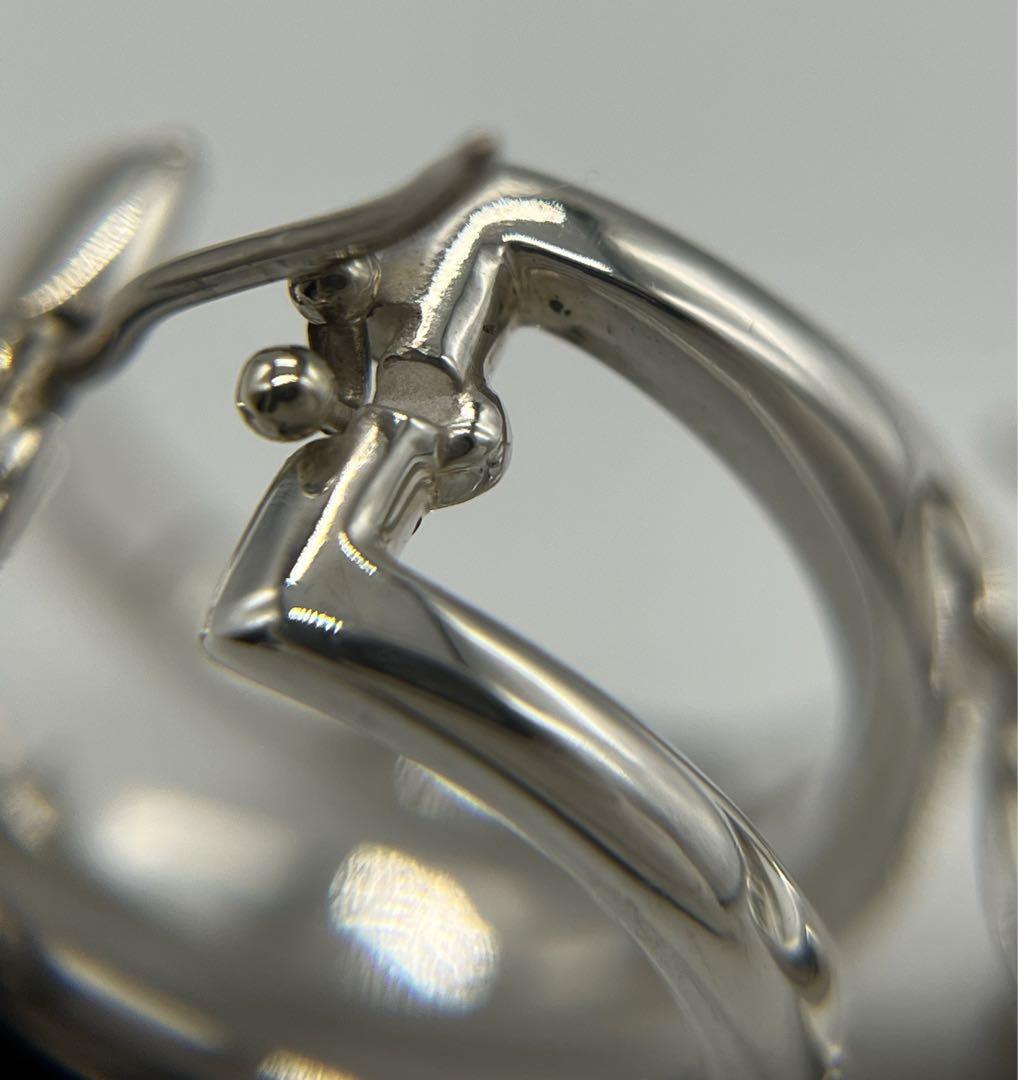 ティファニー TIFFANY ダイアゴナル フープ ピアス SV925