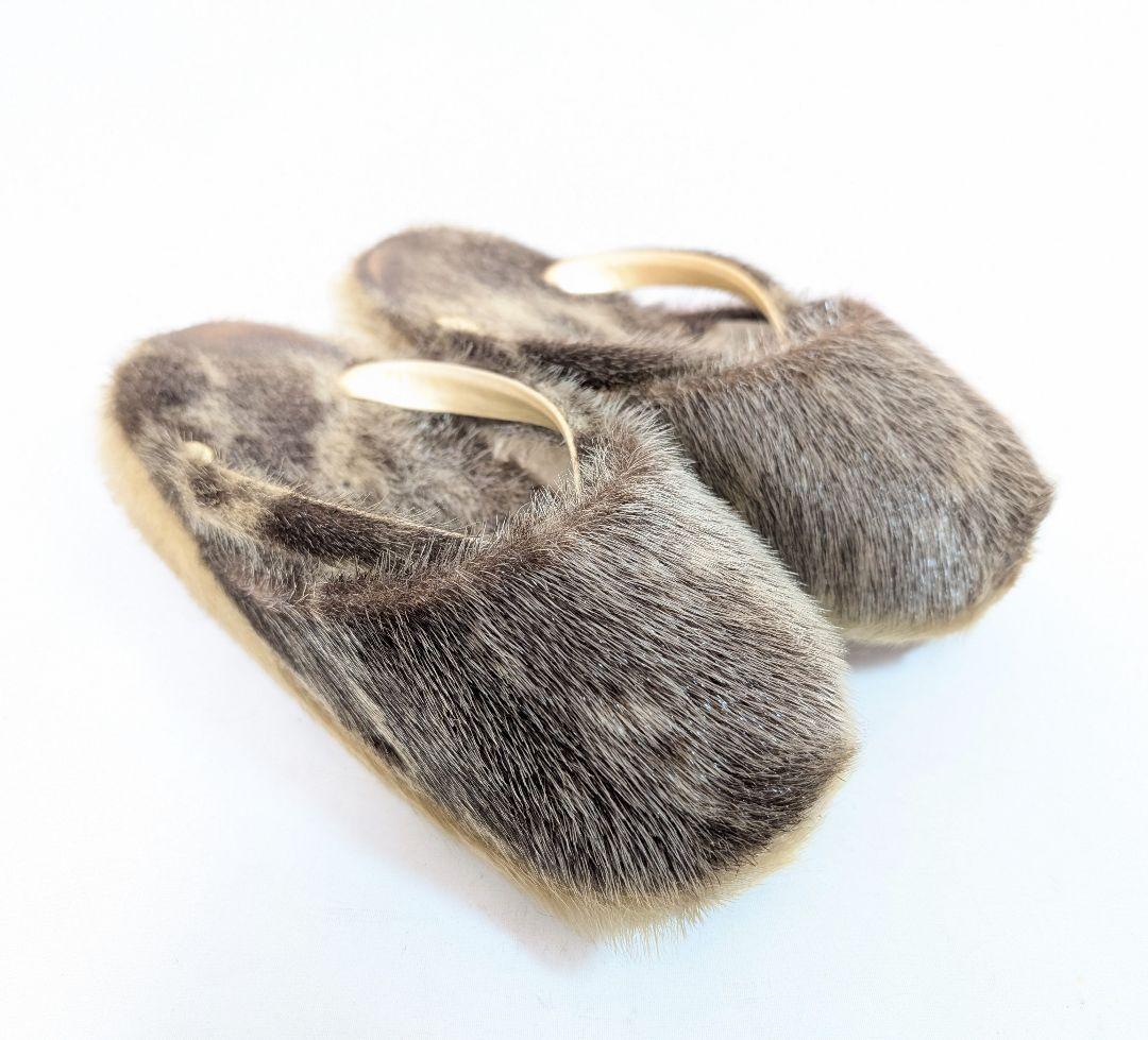 防寒草履 和装 総アザラシ 天然 和装小物 和服目立った傷や汚れなし