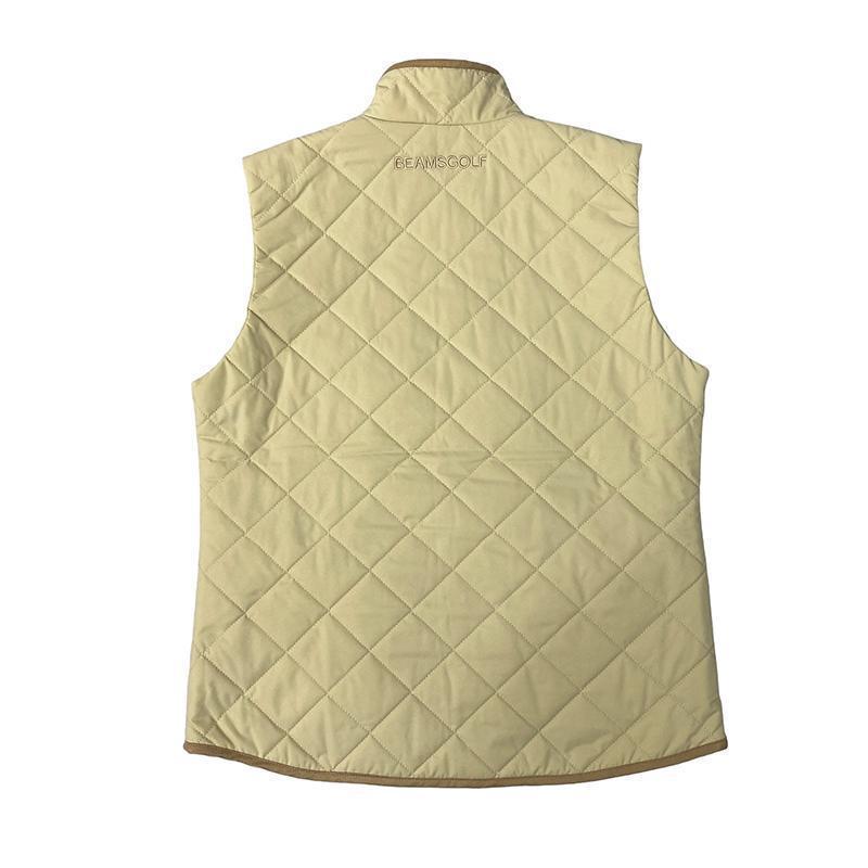 BEAMS GOLF ビームスゴルフ 中綿ベスト ベージュ M レディース