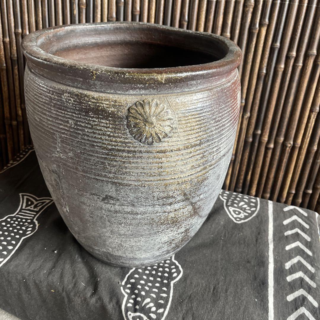 古備前 大型鉢 睡蓮鉢 メダカ鉢 連休SALE 古備前 大型鉢 睡蓮鉢 メダカ鉢 連休SALE