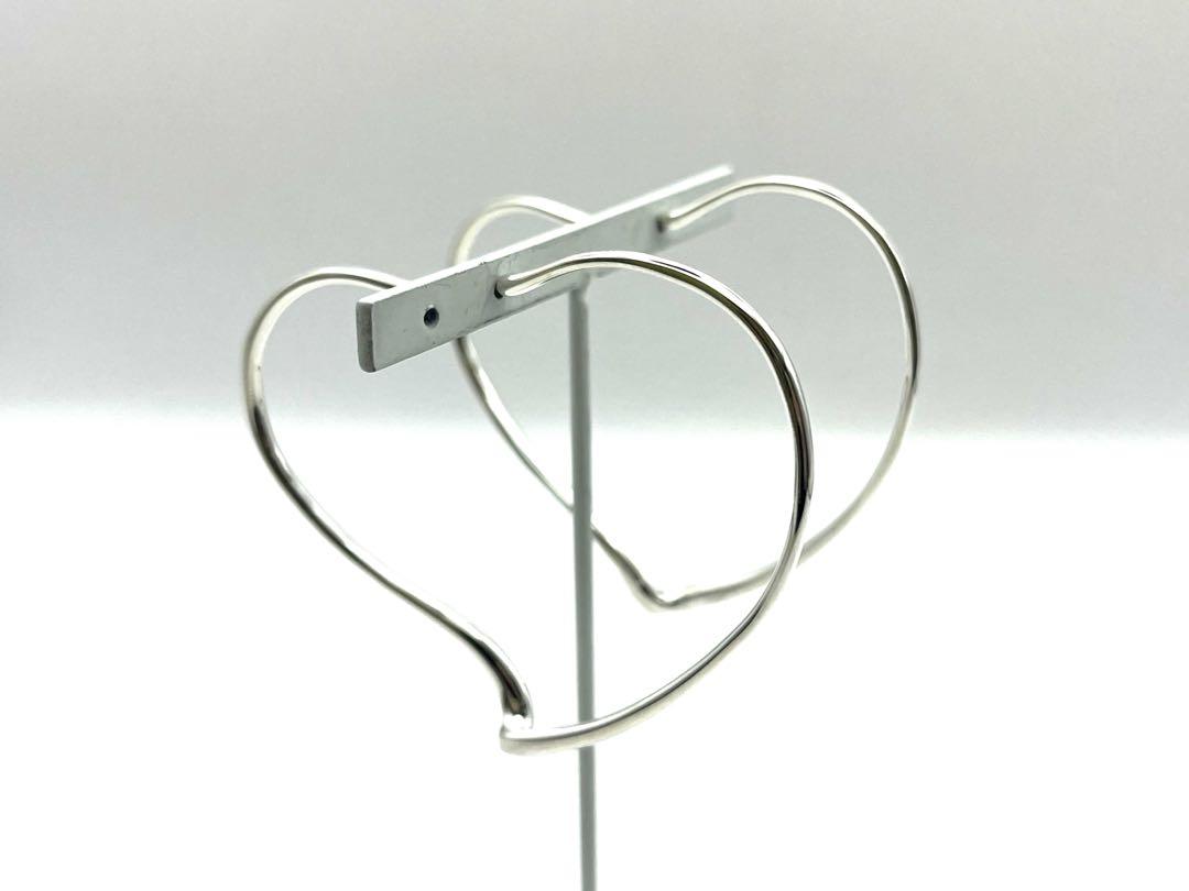 Tiffany&Co.　オープンハート　フープ　ピアス　ラージ　極美品