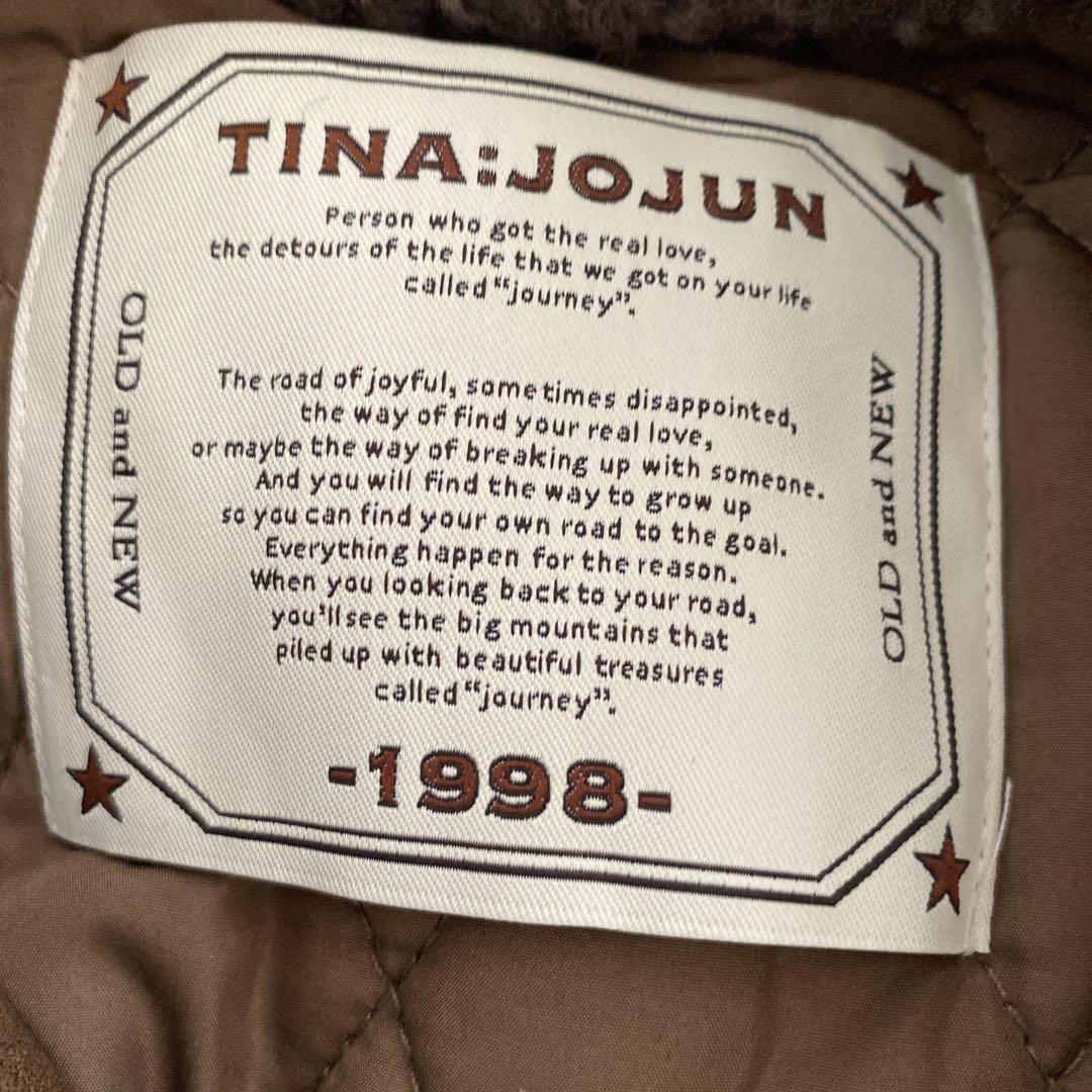 フェイクレザー ボンバージャケット TINA：JOJUN