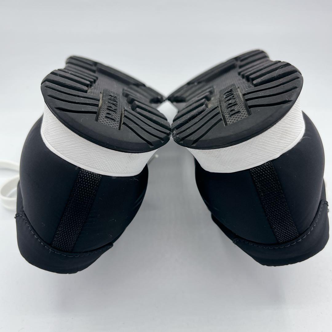 美品 PRADA プラダ スニーカー 黒 38.5 ナイロン