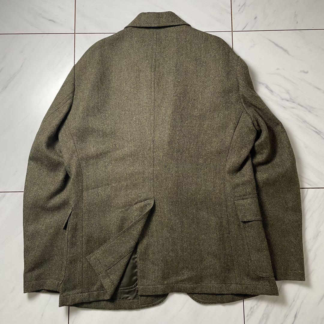 美品 RRL スポーツコート ヘリンボーン ツイード オリーブブラウン XL