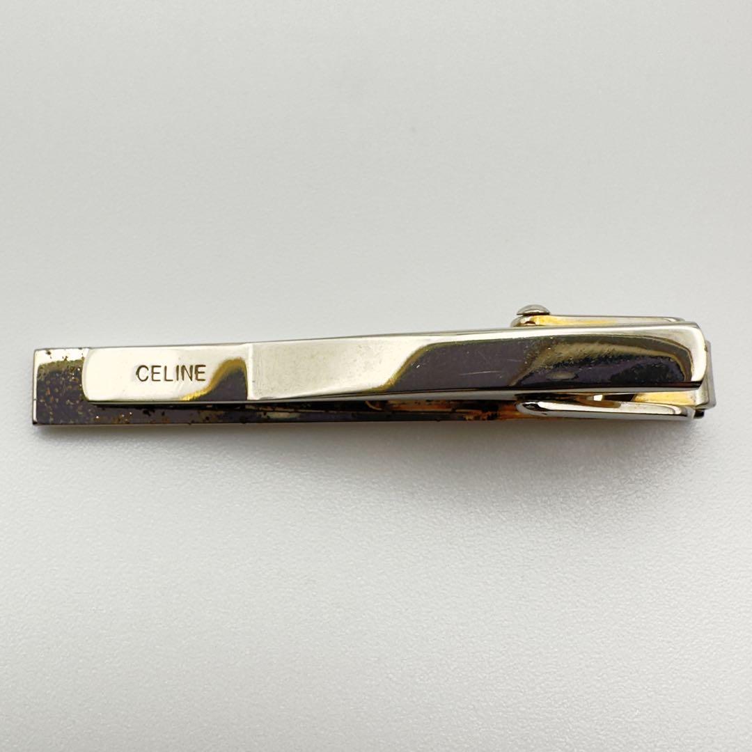 CELINE セリーヌ マカダム タイピン ネクタイピン 美品✨ セリーヌ ネクタイピン タイピン マカダム トリオンフ