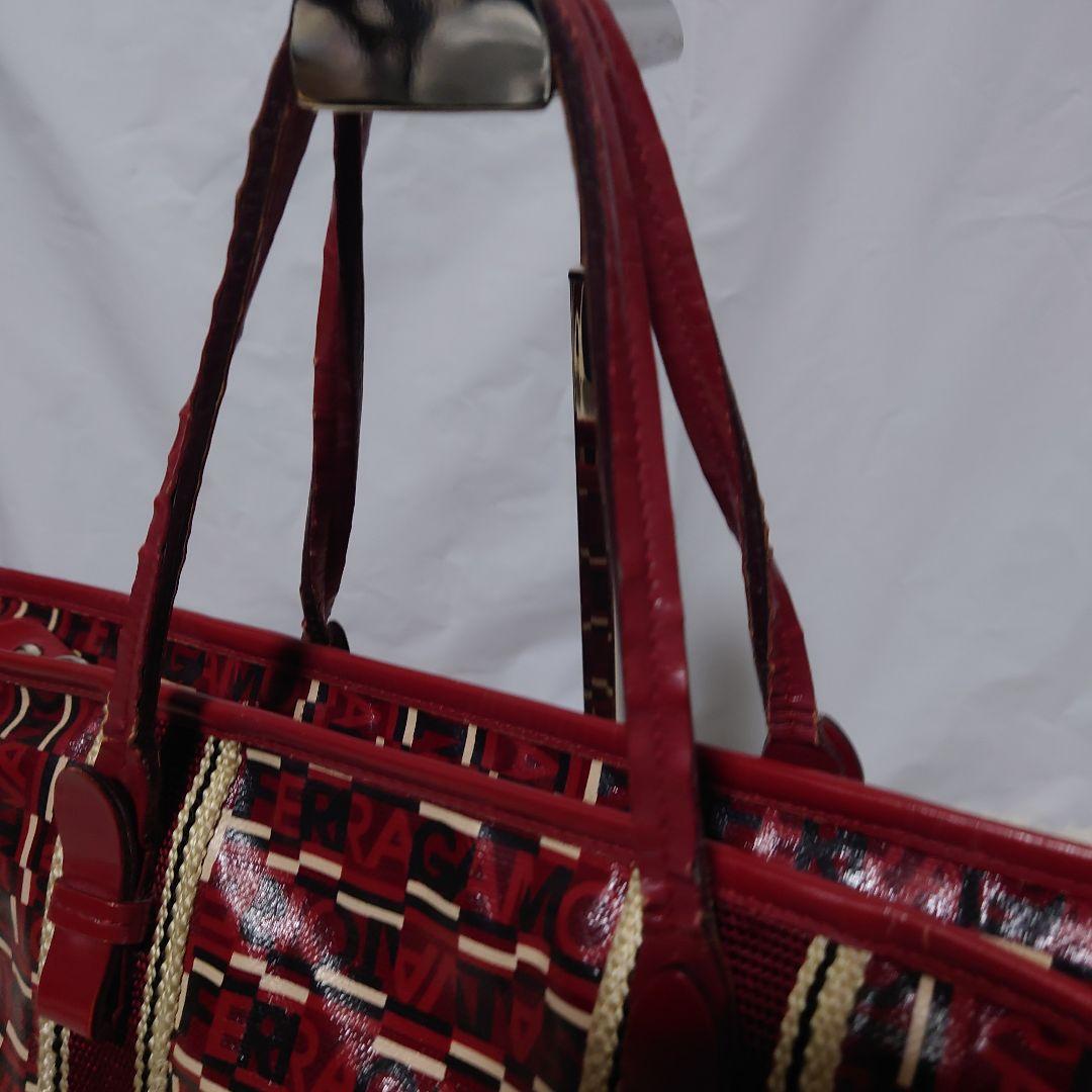 【希少】サルヴァトーレフェラガモ 2way バッグ ロゴ総柄 ボストンバッグ